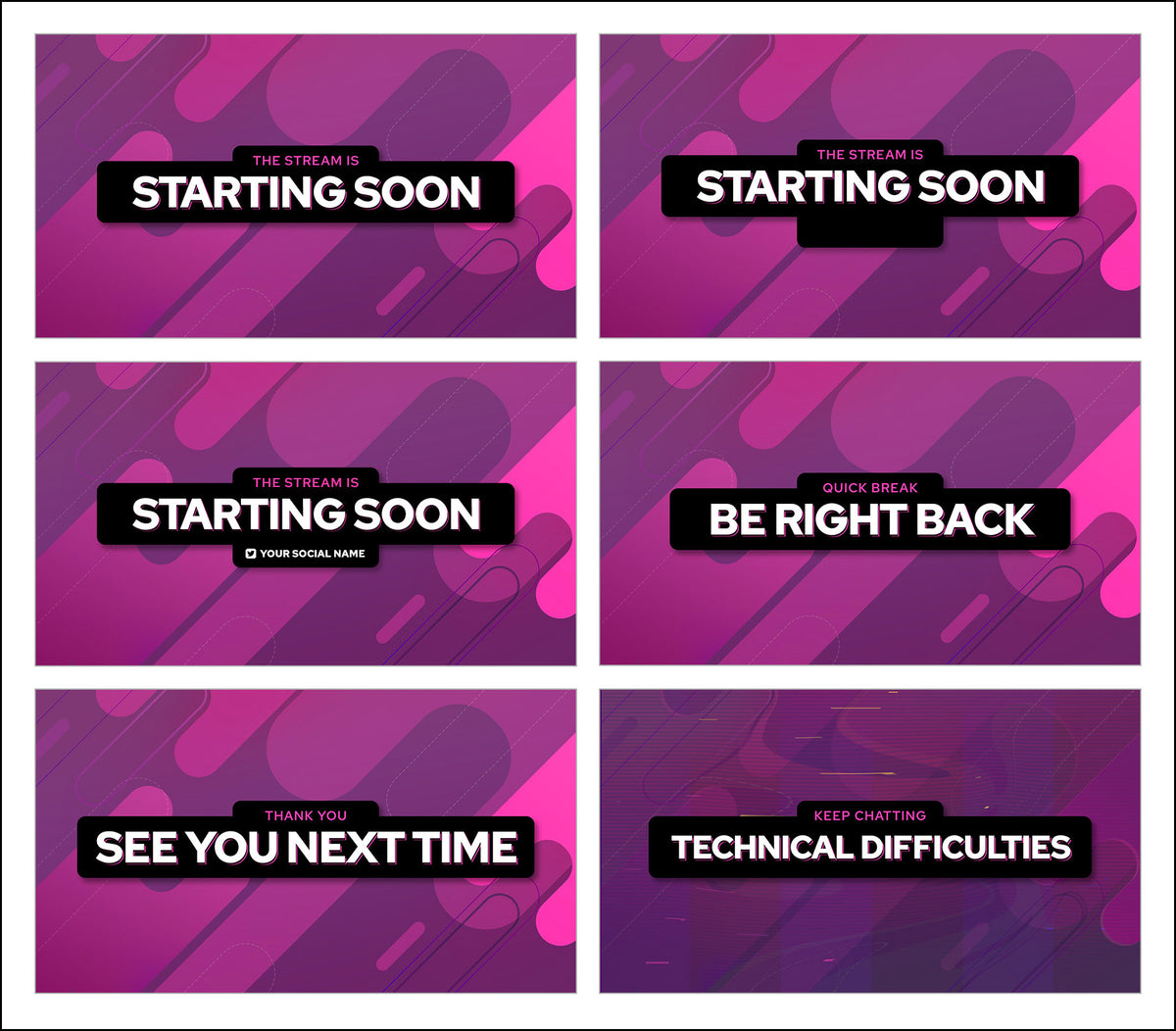 Pulse A Colorful and Modern Live Stream Overlay – Streamer Templates