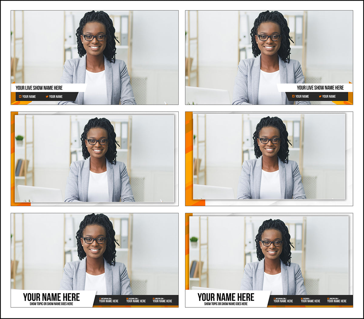 StreamYard overlay templates - Edges – Streamer Templates