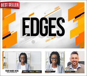 Edges - StreamYard overlay and background template