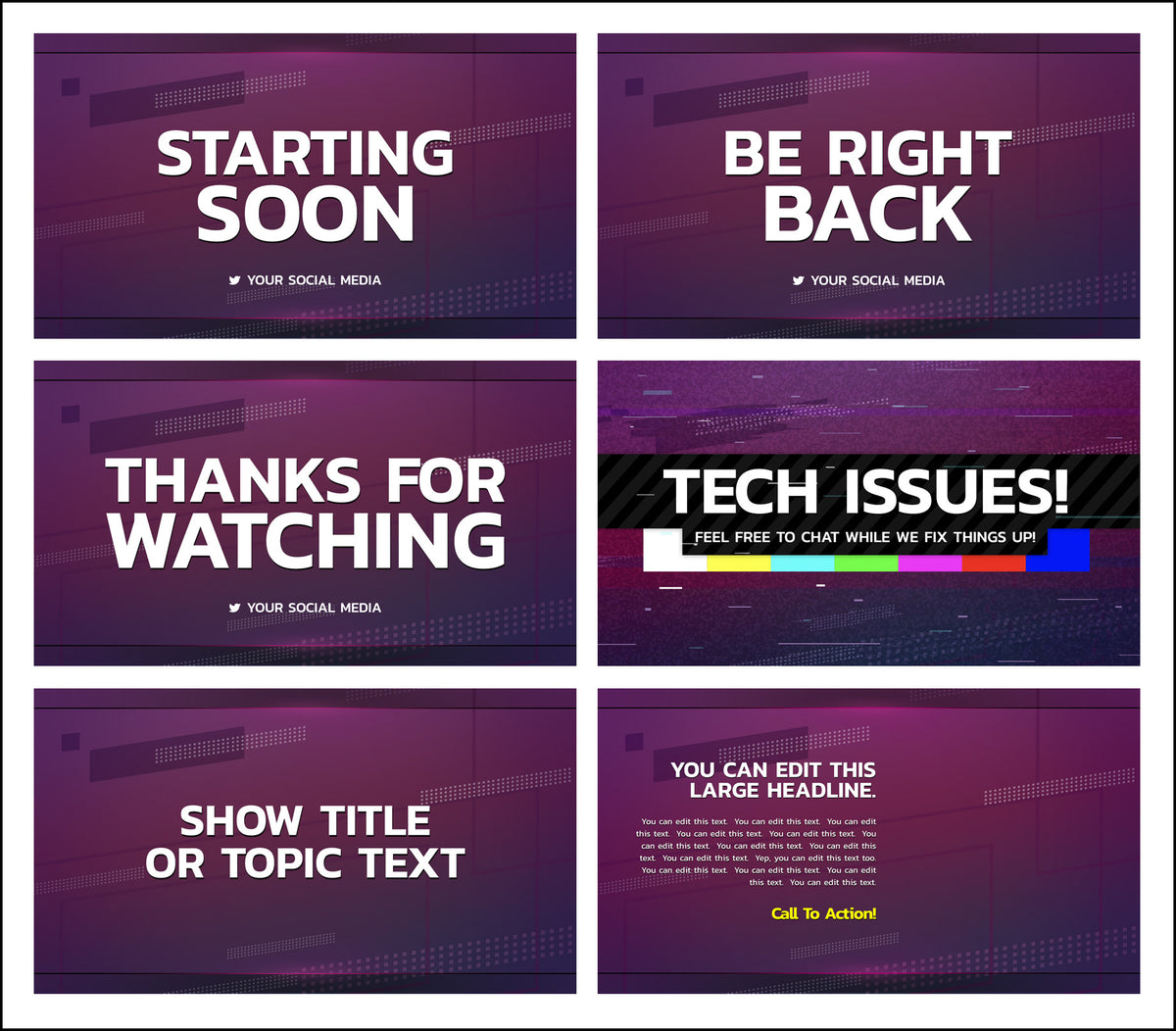 StreamYard overlays and background templates - Super Chunk – Streamer ...